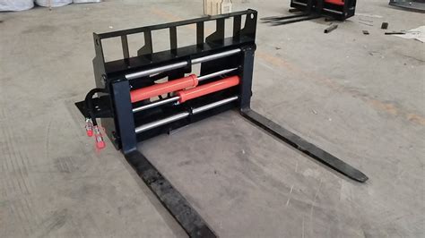 skid steer side shift plate|bobcat tractor side shift forks.